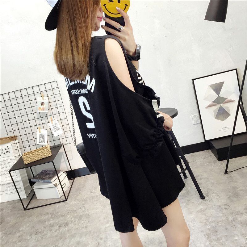 絶対欲しい ゆったり デザイン性抜群 ダブルプリント 2色半袖Tシャツ＜S-9087＞