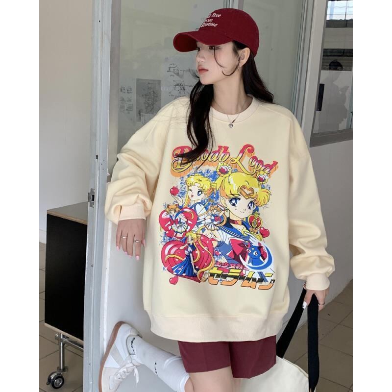 絶対欲しい 大人可愛い おしゃれ度高め 着心地良い カジュアル 4色選択 スウェット<S-9341>