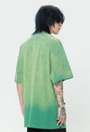 見逃し厳禁 ファッション ストリート系 ヴィンテージ加工 アルファベット プリントTシャツ ＜S-2921＞