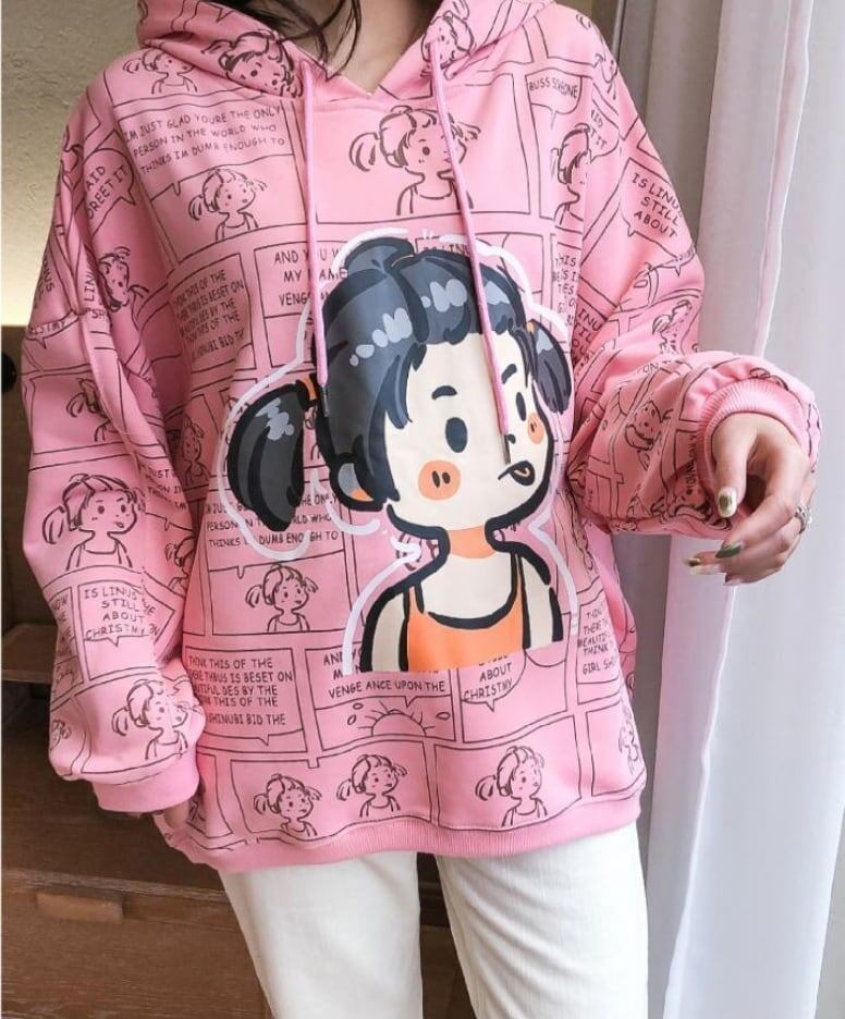 大人可愛い 海外トレンド カジュアル パーカー<S-6193>