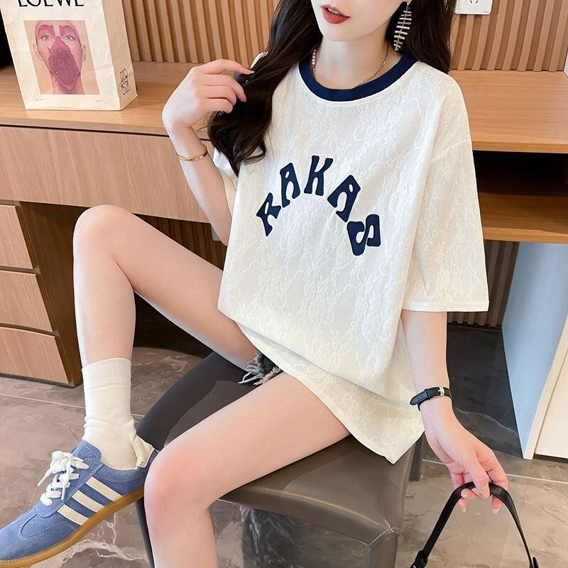 エレガント 早い者勝ち 絶対流行 カジュアル 2色選択 Tシャツ<S-11581>