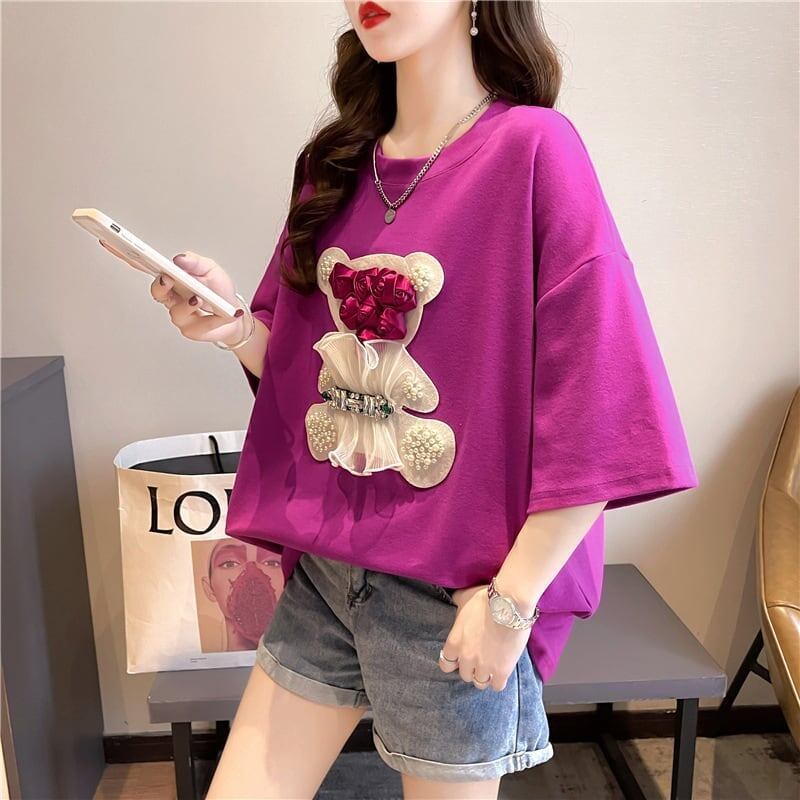デザインセンス重工業立体パターンベアーズニューアイロンダイヤメッシュ半袖Tシャツ<S-2916>