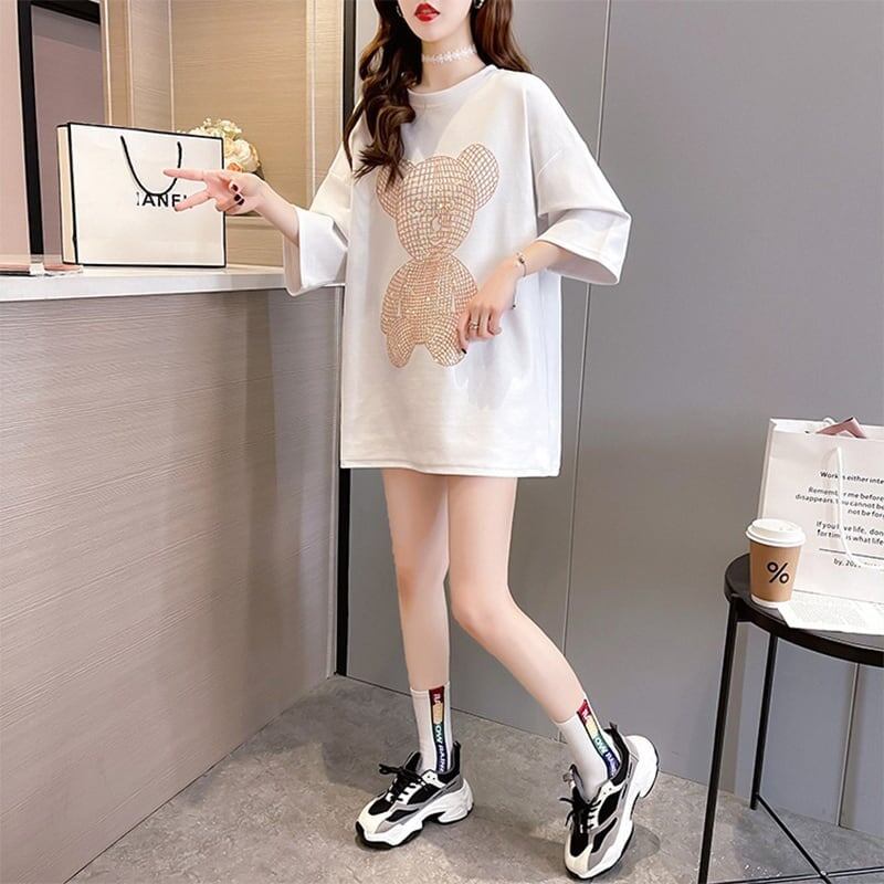 今季大好評 切り替え 美感いっぱい プリント Tシャツ カットソー＜S-3503＞