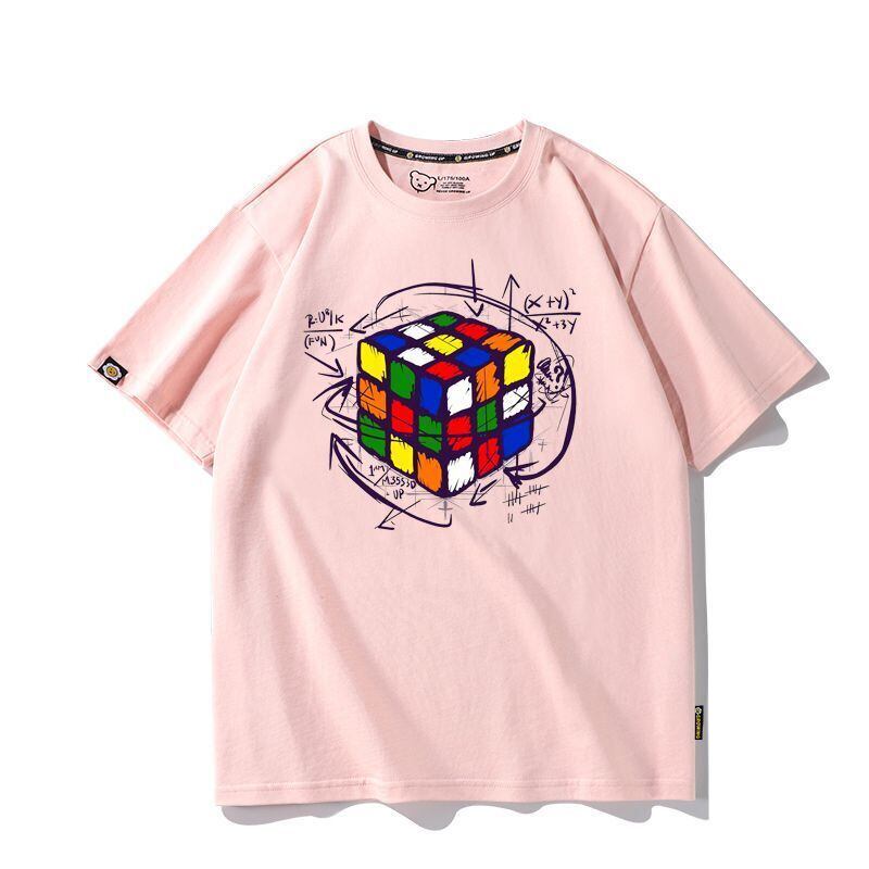カジュアル プリント アバンギャルド 全7色 半袖 Tシャツ <S-11536>