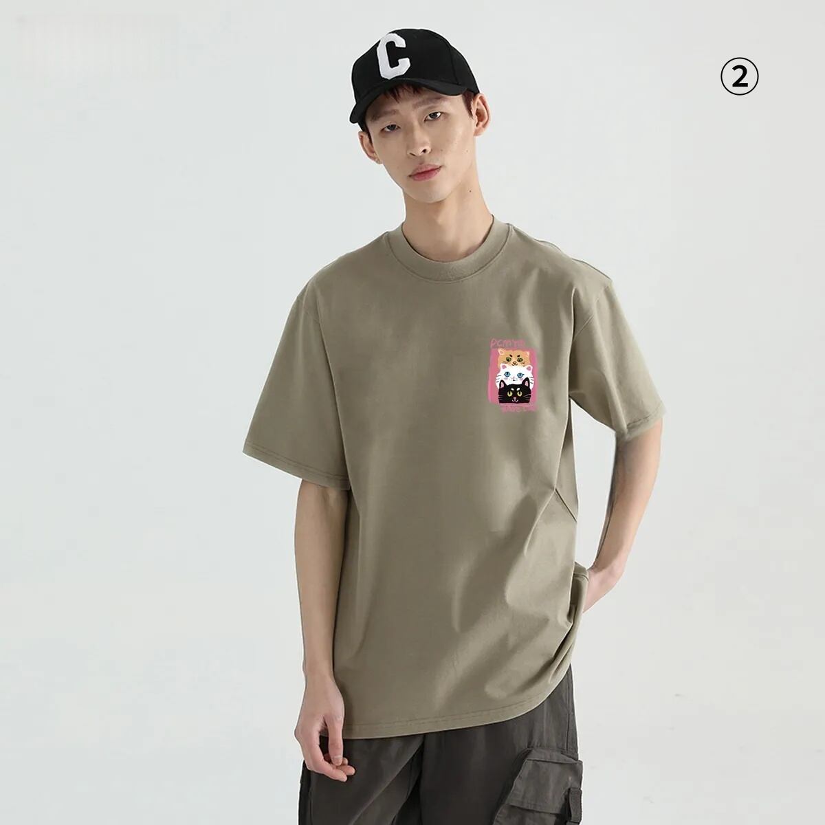 大好評 海外トレンド 定番シンプル 好感度UP カジュアル 全3色 半袖 Tシャツ ＜S-11283＞