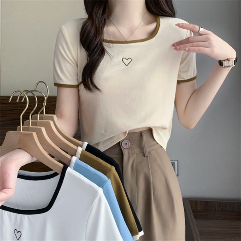 スリム 切り替え スタイリッシュ Tシャツ カットソー＜S-3449＞