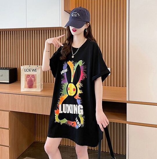 着回し力抜群 キュート カジュアル プリント 半袖Ｔシャツ全2色 <S-8550>
