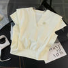 好感度UP ラウンドネック 上質 半袖Ｔシャツ ショートパンツ セットアップ <S-8709>