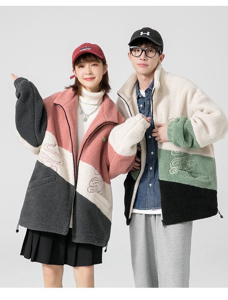 大活躍 シンプル ファッション 上品 暖かいボアジャケット<S-5772>