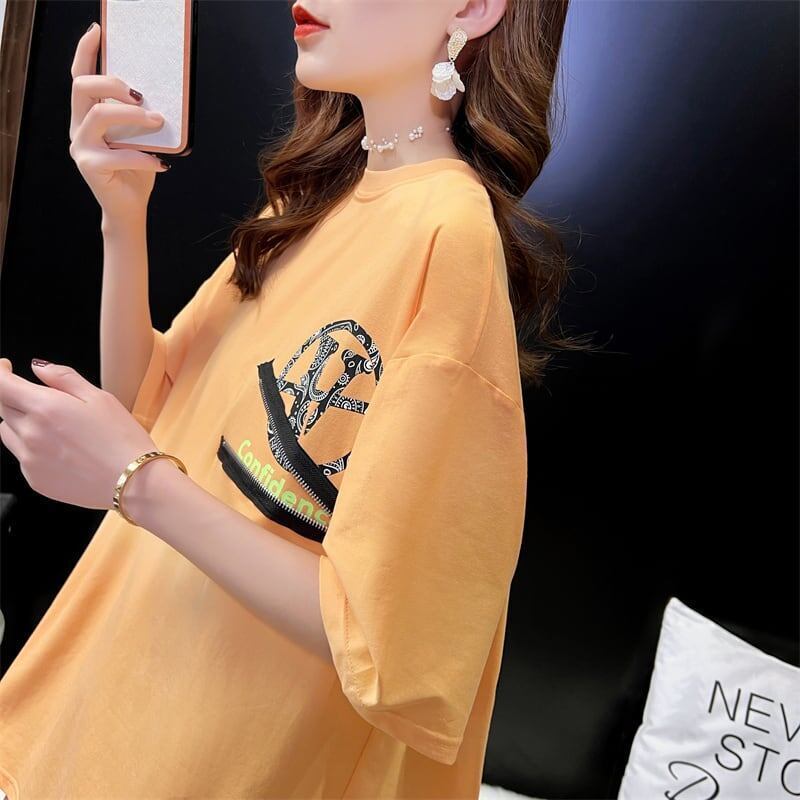 デザイン感 3色選択可 合わせやすい Tシャツ カットソー＜S-3055＞