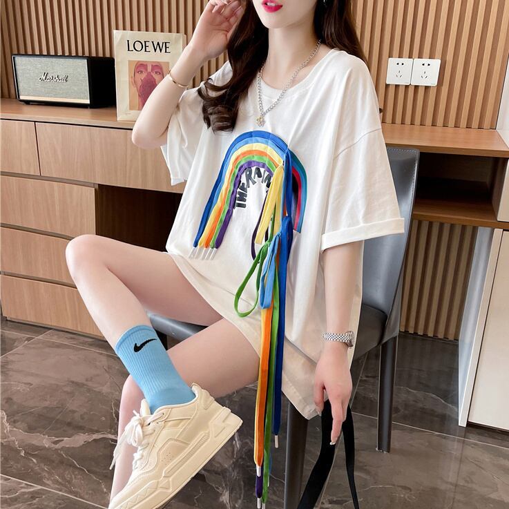 着回し力抜群 個性派 高見えデザイン 着心地良い 2色選択 半袖 Tシャツ <S-9277>