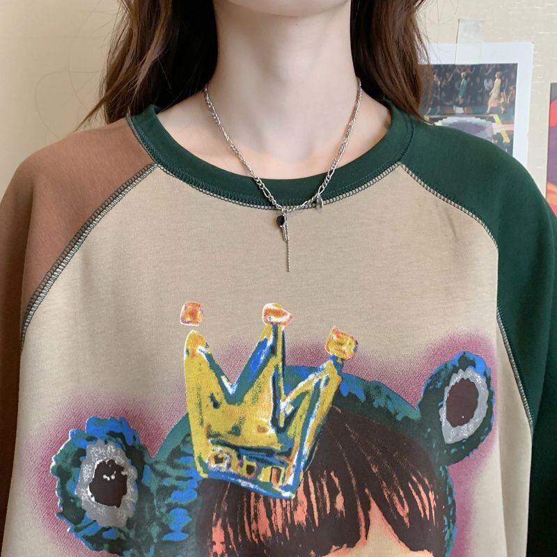 話題沸騰中 ビッグロゴ お勧めカラーマッチング ゆったり 半袖Tシャツ＜S-8350＞