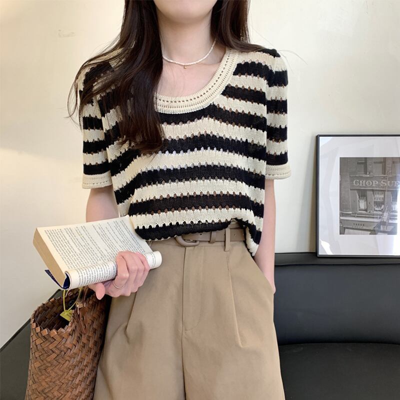 オシャレ度満点 好感度満載 ボーダー柄 Tシャツ カットソー＜isf-3232＞