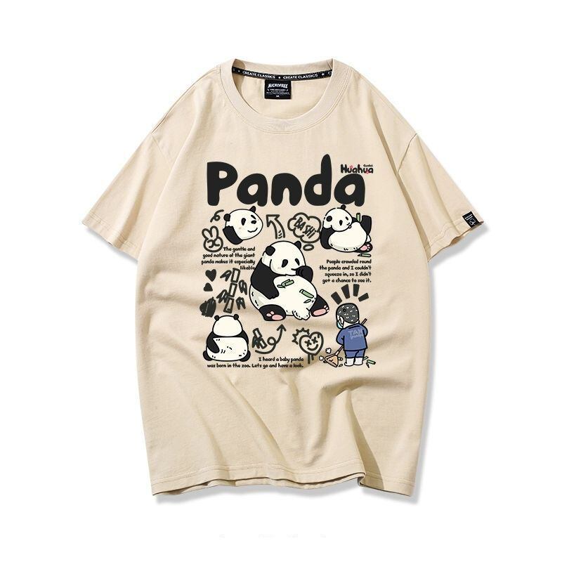 売り切れ必至 カジュアル ファッション感満々 アバンギャルド プリント カップル 全7色 半袖 Tシャツ <S-9320>