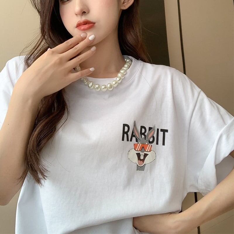 今季大好評 切り替え 美感いっぱい プリント Tシャツ カットソー＜S-3458＞