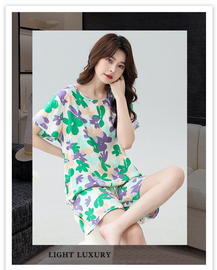 売り切れ必至 ファッション 今季マストバイ 半袖Ｔシャツⅹパンツセット全6色 パジャマ<S-11551>