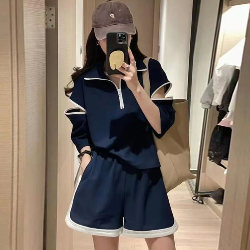主役級 ファッション 今季マストバイ 個性派 半袖Ｔシャツⅹパンツセット<S-6533>