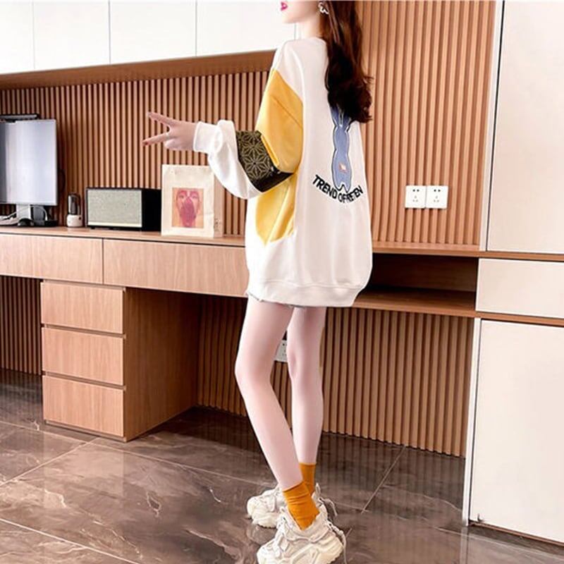 オシャレ感たっぷり プリント 美人度アップ スウェット パーカー＜S-3010＞