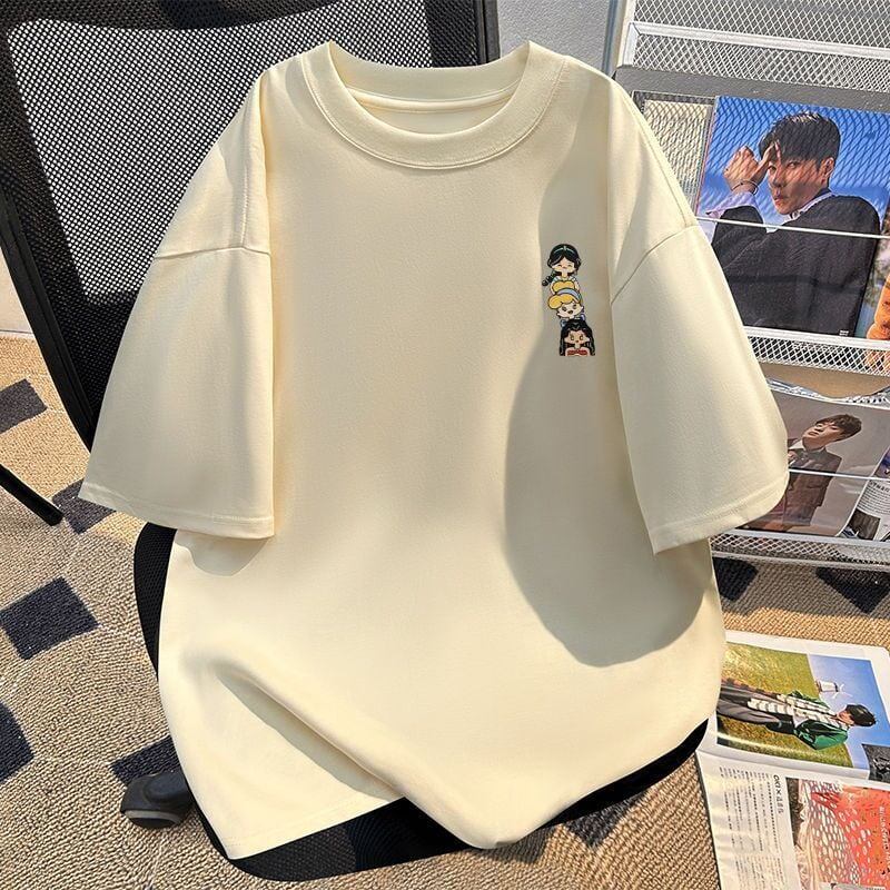 新商品 カジュアル 定番シンプル プリント 全6色 半袖Tシャツ<S-8767>
