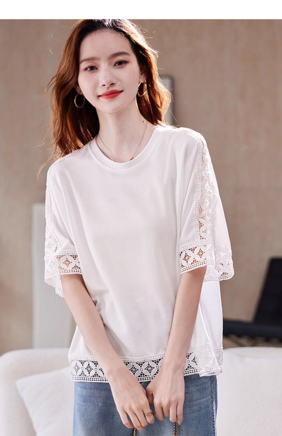 大人可愛い 定番シンプル カジュアル 海外トレンド 好感度UP 半袖 Tシャツ ＜S-11385＞