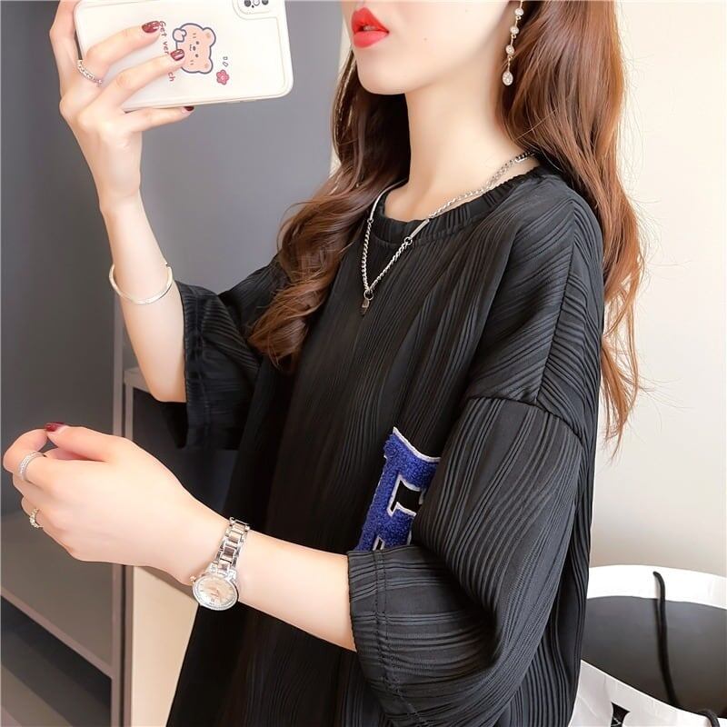 好感度満載 ラウンドネック 美感いっぱい Tシャツ カットソー＜S-3061＞