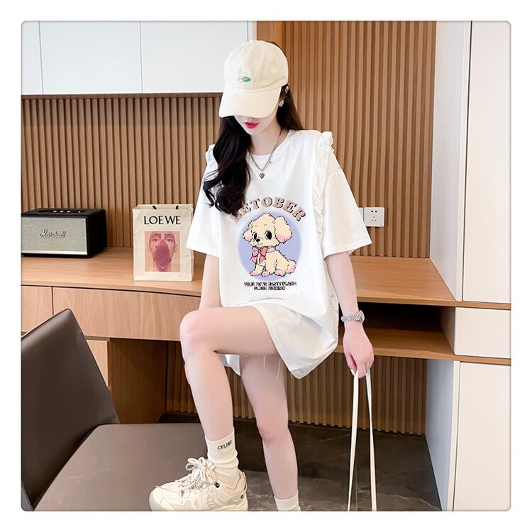 今季マストバイ レース 可 透かし彫り 切り替え 2色選択 Tシャツ カットソー＜S-8493＞