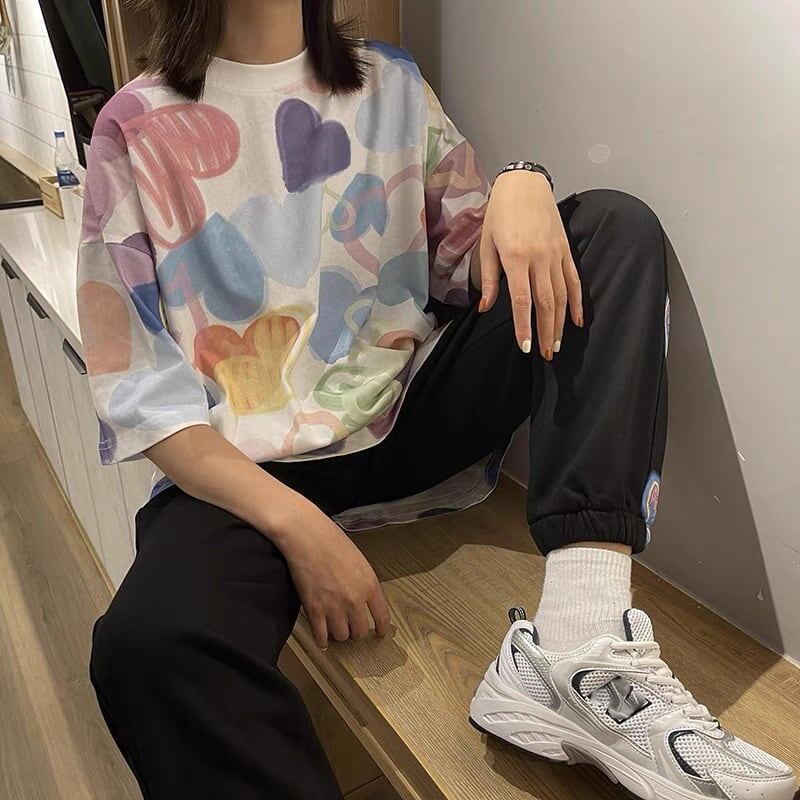 個性的なデザイン プリント 好感度満載 Tシャツ カットソー＜S-3317＞