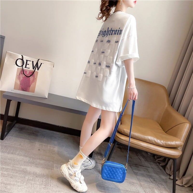 スタイリッシュ 3色選択可 一目惚れ アルファベット Tシャツ カットソー＜S-3060＞