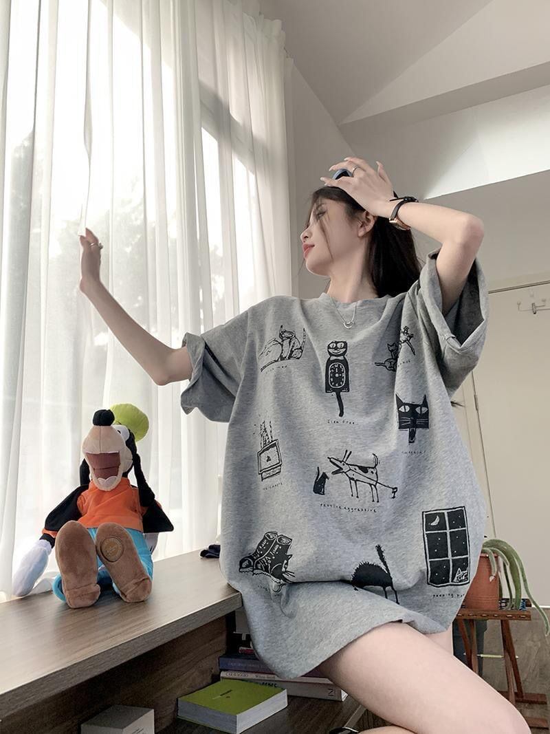 絶対流行 スウィート 早い者勝ち カジュアル Tシャツ<S-11199>