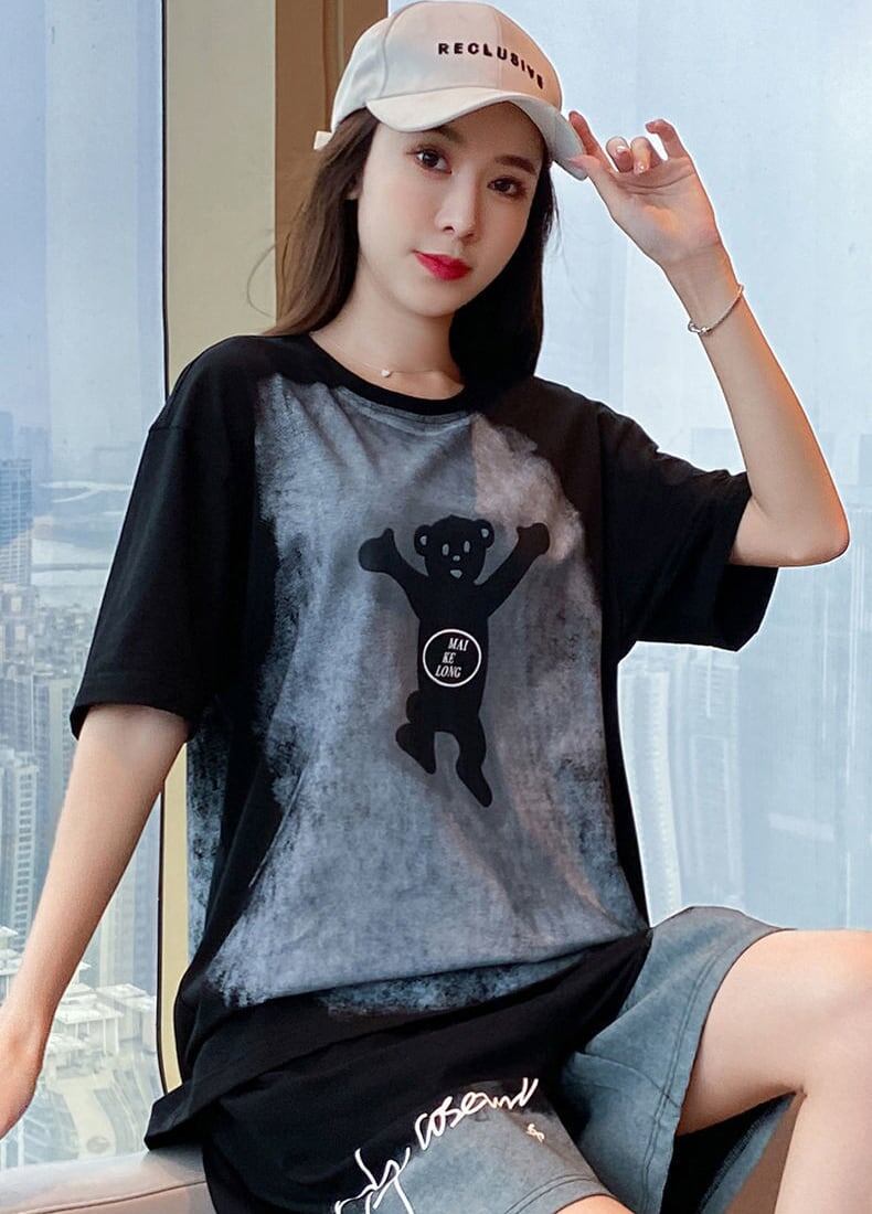 数量限定 ファッション 個性派 半袖Ｔシャツⅹパンツセット全4色<S-8783>