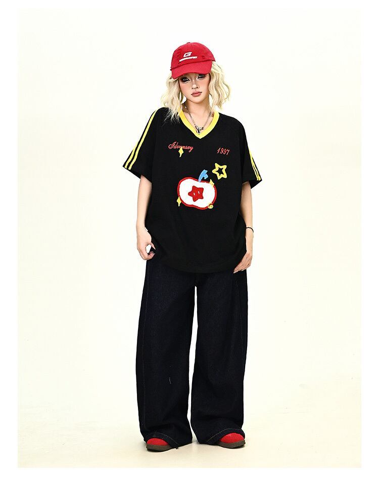 売り切れ必至 早い者勝ち 絶対流行 カジュアル 2色選択 Tシャツ<S-11545>