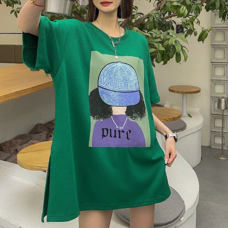 話題沸騰中 都市ファッショ 流行新作 オシャレ デザイン プリント全6色 半袖Tシャツ<S-9108>