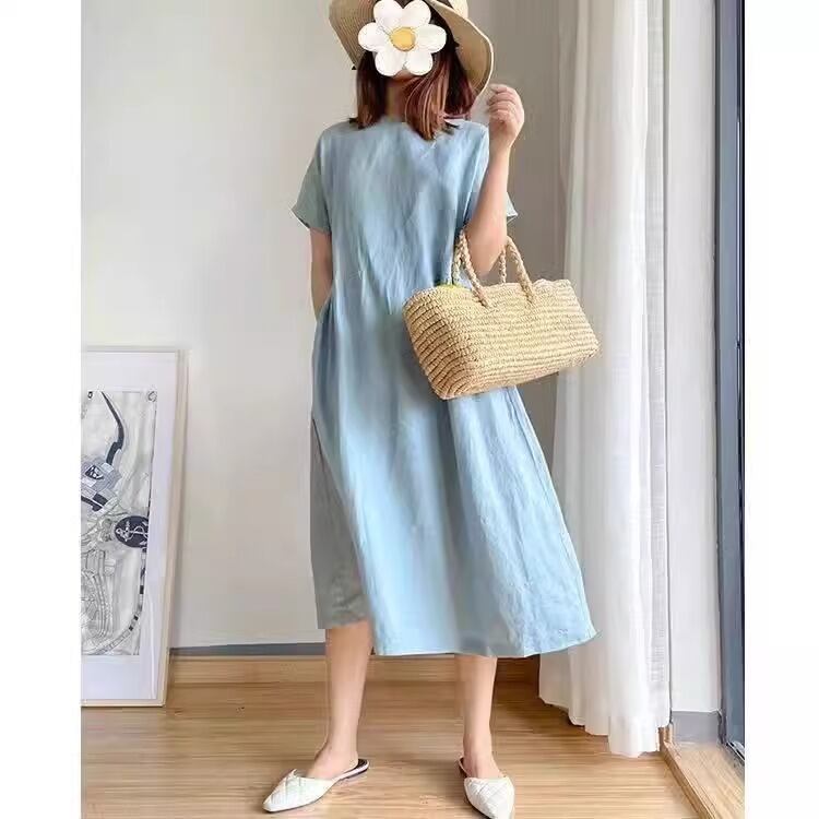 定番シンプル プラスベルベット 美人度アップ 5色 ニットワンピース <S-12084>