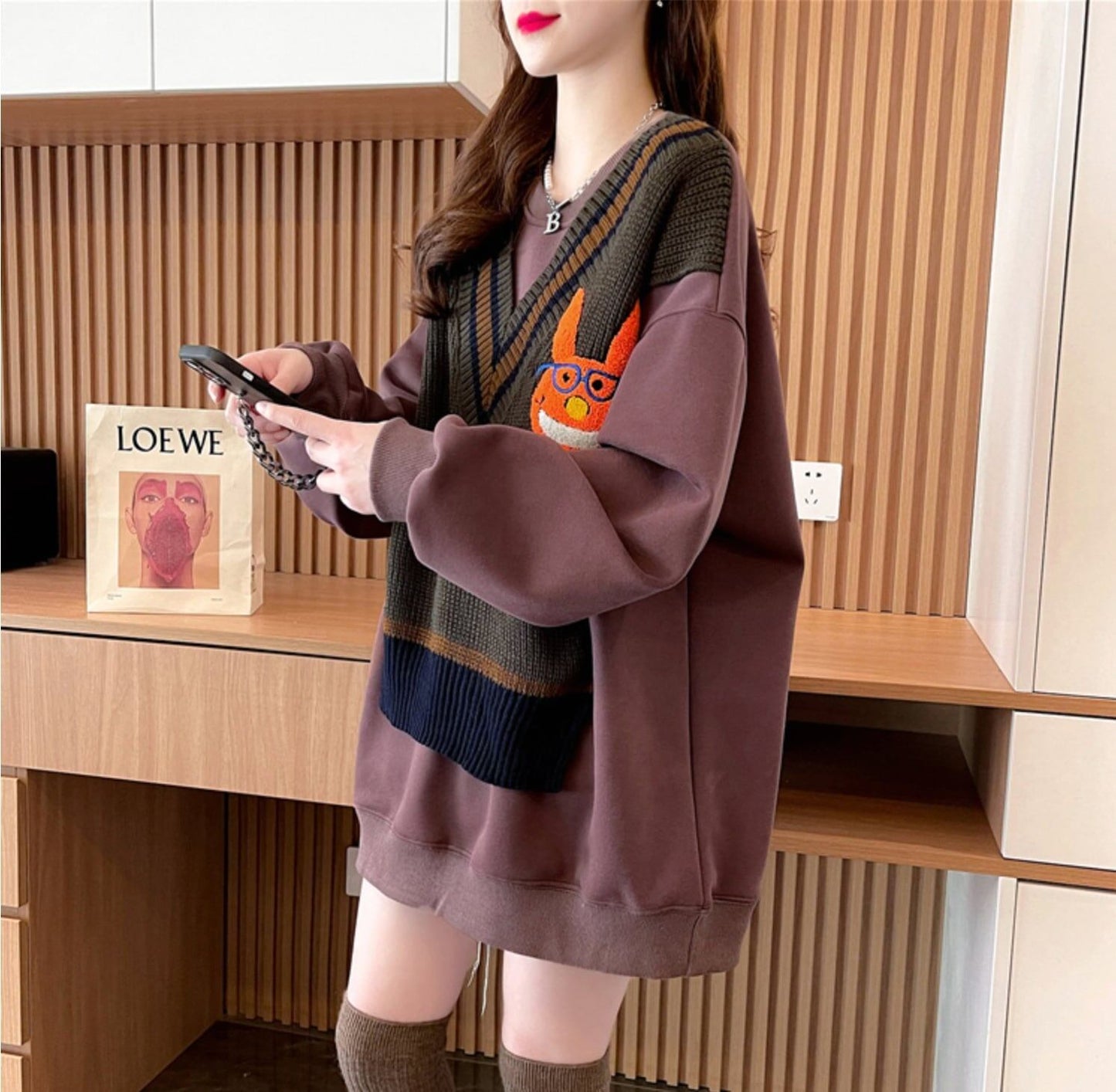 優しい雰囲気 裏起毛 元気いっぱい スウェット<S-3904>