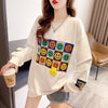 スタイリッシュ 切り替え 一目惚れ プリント Tシャツ カットソー＜S-3648＞