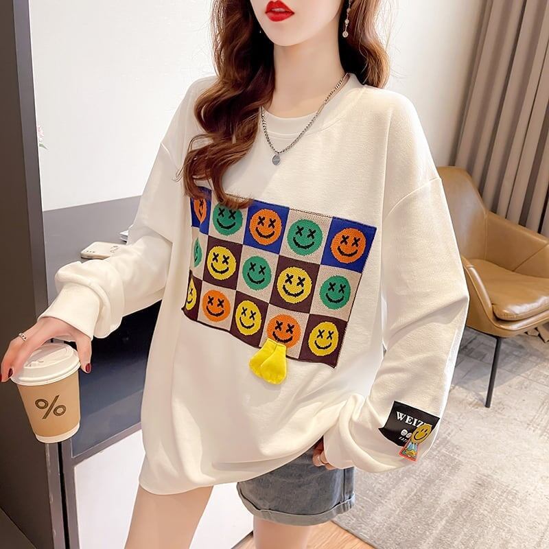 スタイリッシュ 切り替え 一目惚れ プリント Tシャツ カットソー＜S-3648＞