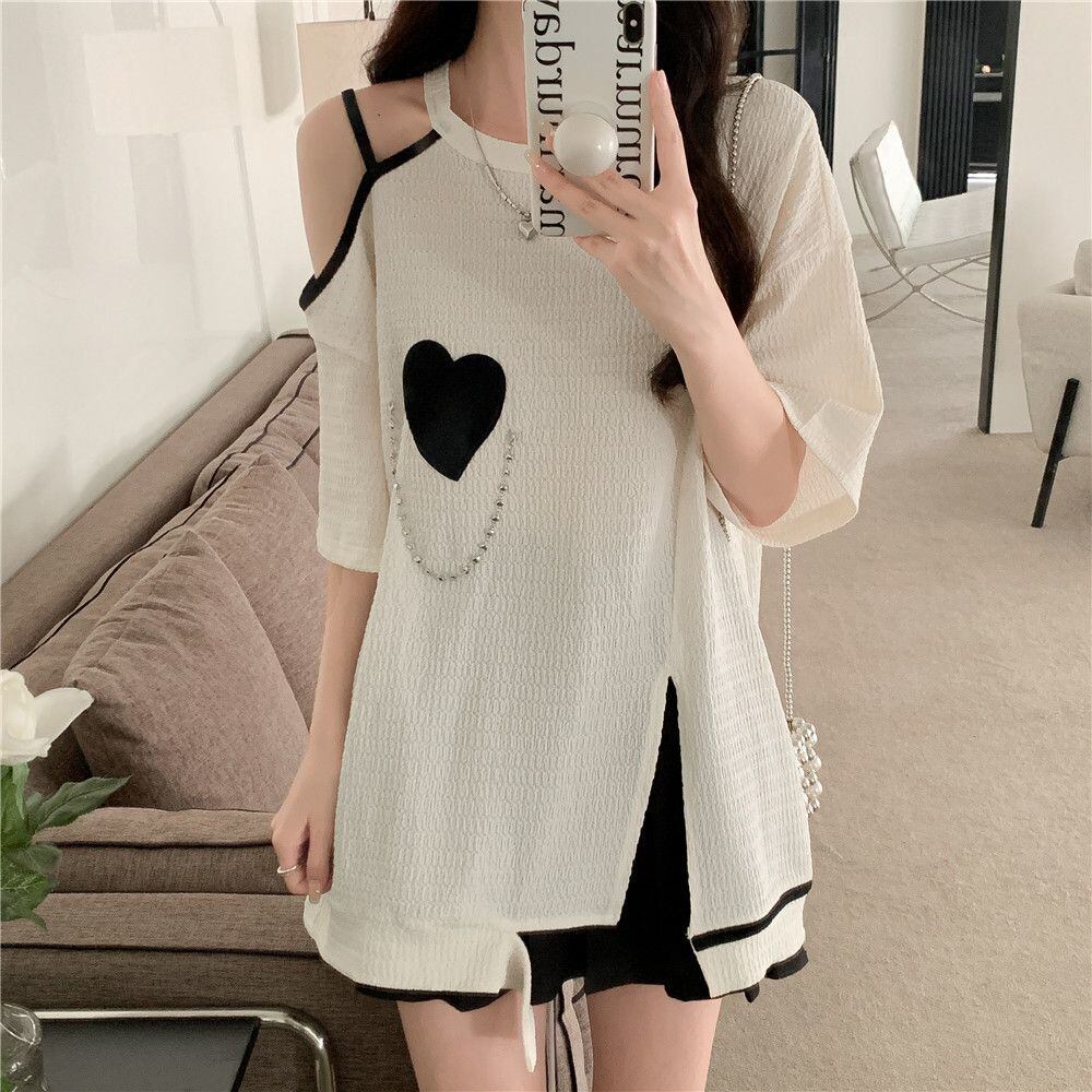 超人気商品 オフショルダー ファッション Tシャツ ＜S-8667＞