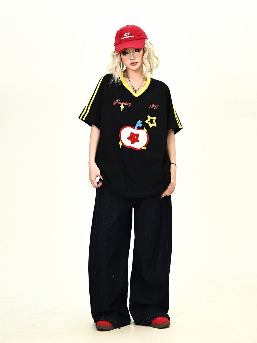 売り切れ必至 早い者勝ち 絶対流行 カジュアル 2色選択 Tシャツ<S-11545>