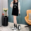 個性的なデザイン 切り替え スタイリッシュ ワンピース Tシャツ カットソー＜S-3117＞