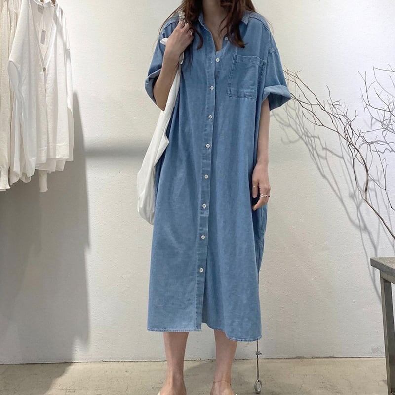 レトロ ルーズ オシャレ度満点 切り替え ワンピース＜S-3286＞
