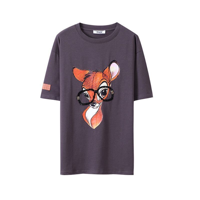 売り切れ必至 アクティブも綺麗も叶う 上品 プリント 全3色 半袖 Tシャツ <S-8990>