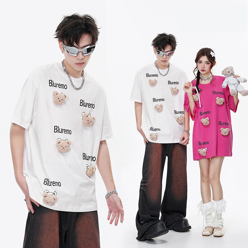 期間限定 ファッション 着回し力抜群 ゆったり 男女兼用 全3色 半袖Tシャツ＜S-9065＞