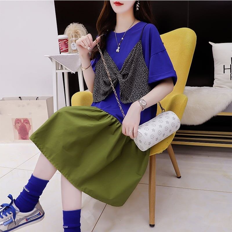 ゆったり感アップ Tシャツ 高級感溢れる カットソー ワンピース＜S-3350＞