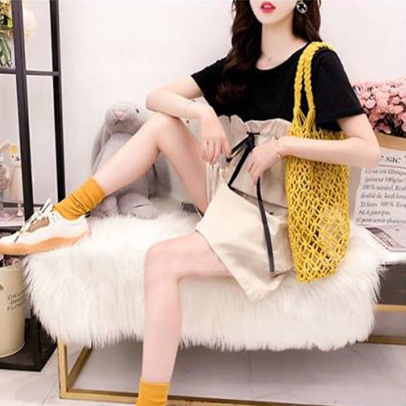 ファッション Tシャツ＋サロペット 美人度アップ セットアップ＜S-3206＞