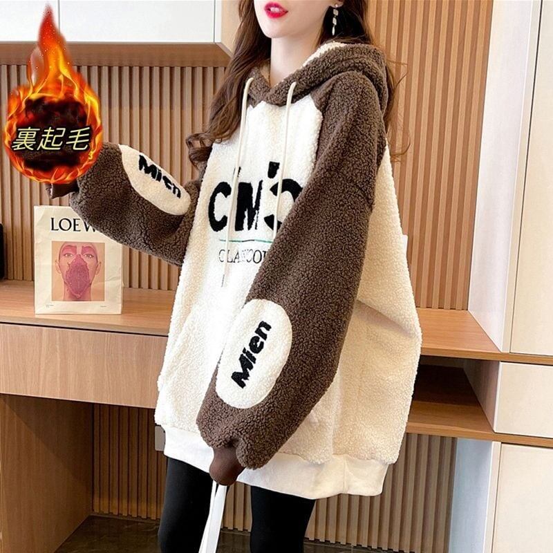売れ筋 上質 ファッション ルーズパーカー<S-5641>