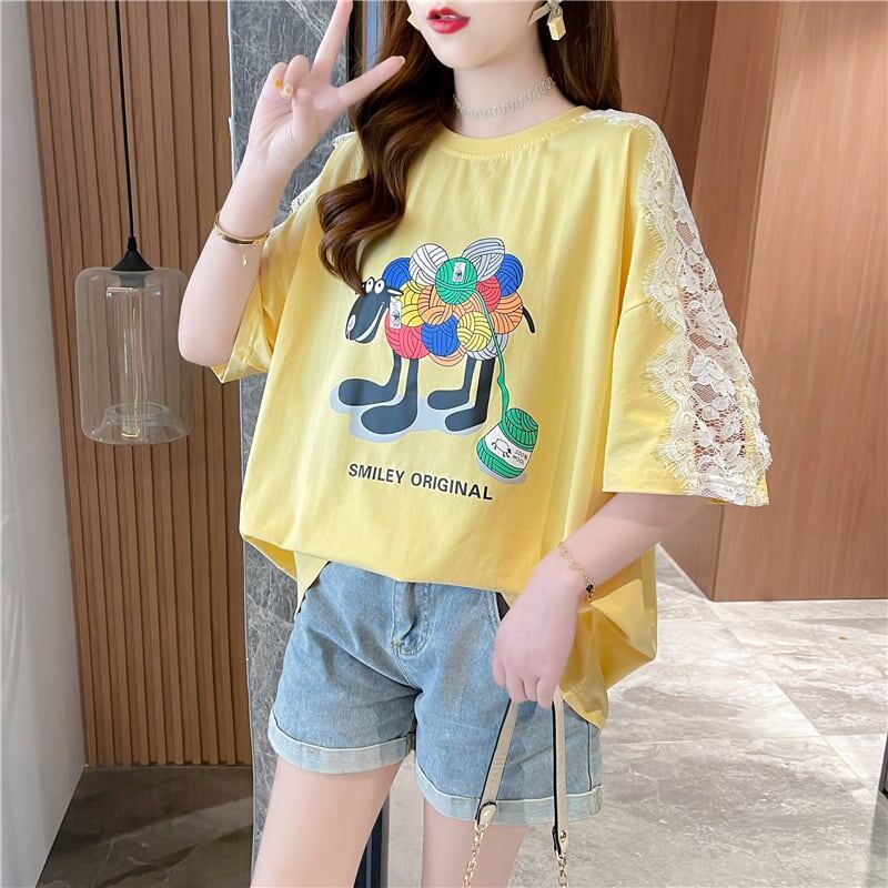 好感度満載 3色選択可 美感いっぱい Tシャツ カットソー＜S-3074＞