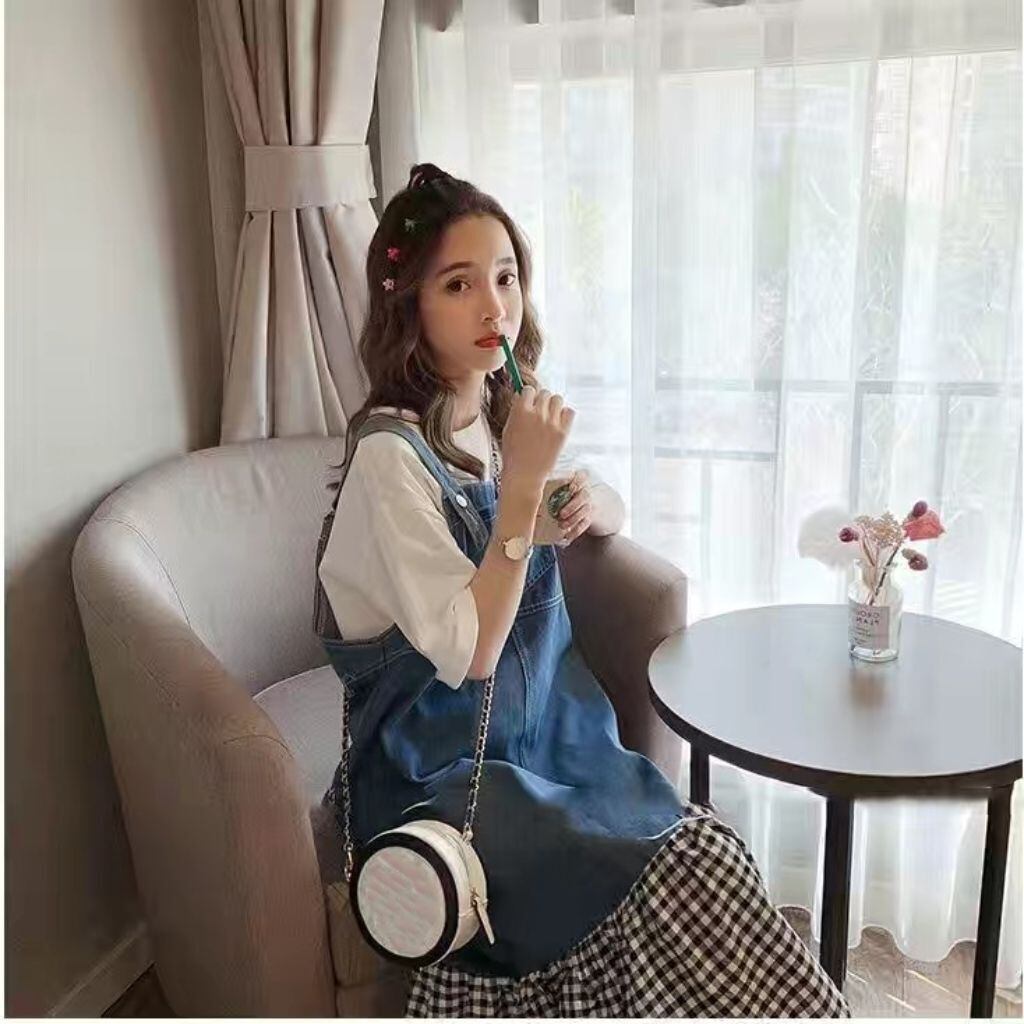 話題沸騰中 切り替え オシャレ度満点 半袖Ｔシャツ＋ワンピース セットアップ＜S-8322＞