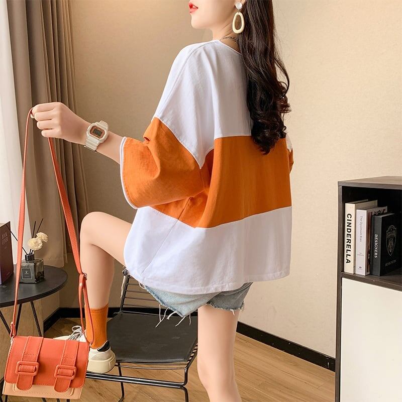 オシャレ度満点 3色選択可 美感いっぱい Tシャツ カットソー＜S-3042＞