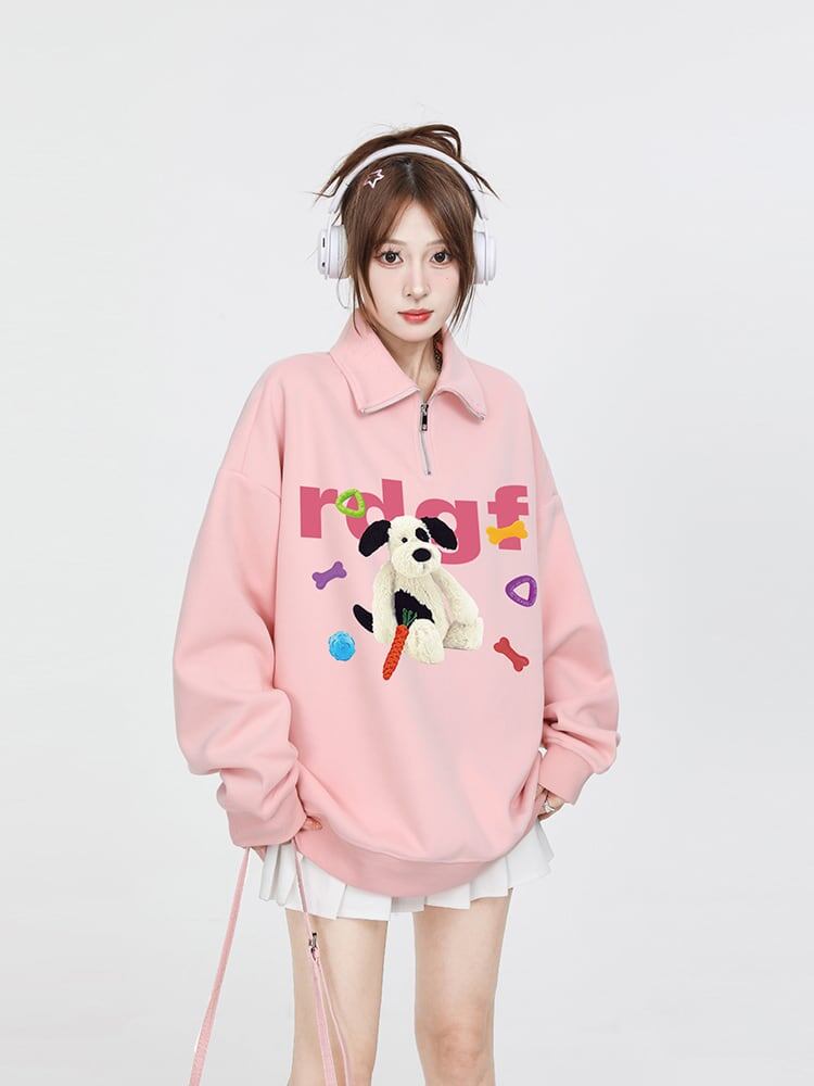 【裹起毛】好感度UP sweet系可愛い オシャレデザイン パーカー<S-10334>
