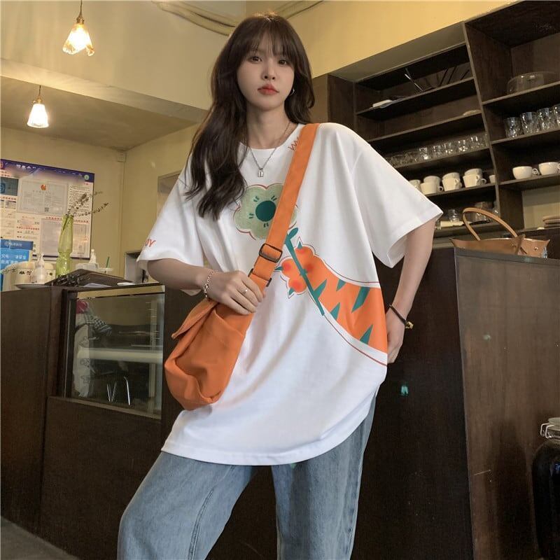好感度満載 プリント 美感いっぱい Tシャツ カットソー＜S-3313＞